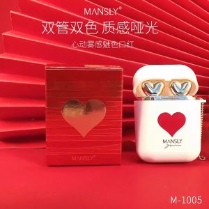 Son thỏi lì set son môi sáp 2 màu Mansly son set 2 cây mịn lâu trôi không thấm nước chống khô môi-Life Style 4U