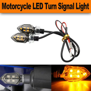 2pcs LED Turn Signal Light Super Bright Motorcycle Mini Led Motorbike Lampe Amber Blinker LED Indicators Lights 12V Turn Light