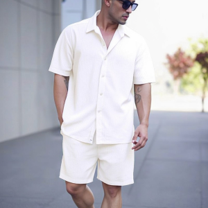 JIANSHENSHIJIAJIANSHEN | Summer Elastic Breathable Pure Color Trendy Couples Suit
