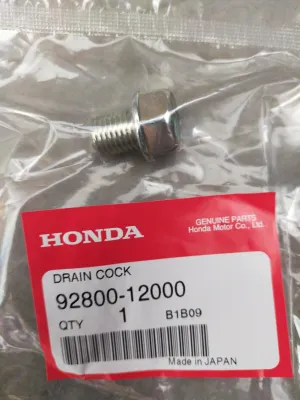 HONDA BEAT CLICK PCX AIRBLADE ADV WAVE XRM TMX CBR C70 CGX125 17MM DRAIN PLUG BOLT 92800-12000