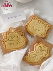 Adorable Cat Cartoon Baking Tools Home Use Press 3D Stereo DIY Biscuit Mould Kitchen Cooking Utensils PLA Material