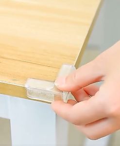 กันชนมูมโต๊ะ ยางกันชนมูมโต๊ะ กันกระแทก สีใส ประเภท 3M ติดตั้งง่าย ทนทาน แม่ทำเองได้ ป้องกันลูกชน