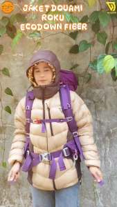 JAKET BULU ANGSA SINTETIS DOAUMI ROKU ECODOWN FIBER INSULASI THERMAL HEAT JACKET WINTER HIKING JAKET MUSIM DINGIN PUFFER GELEMBUNG
