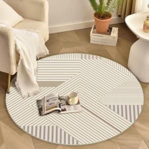 Japanese Zen and Nordic Minimalist Luxury Round Rug