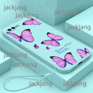 Casing INFINIX HOT 30I  Soft shell butterfly series shockproof phone case strap