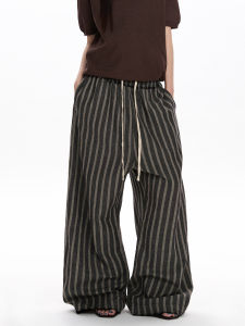 APOCKET | Vintage Striped Waist Casual Pants
