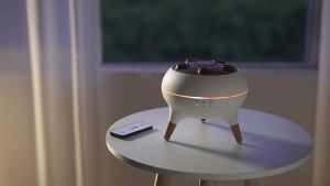 Diffuser Dynamic Aroma Diffuser 250ml Essential Oil Diffuser Jellyfish Flame RGB Light Humidifier Timed Remote Control