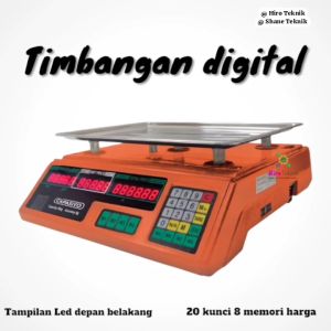 Timbangan Digital 30kg / TIMBANGAN BUAH DUDUK DIGITAL 30KG