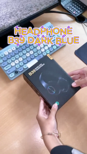 Avvic The New B39 Dark Blue Headphone Bluetooth Wireless Headset Hifi Sound RGB Light TF Support