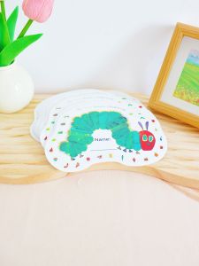 Fun Early Education English Teaching Aids Reward Card Hole Punching Score Card Cute Style Good Hungry Caterpillar Card