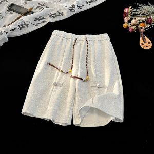 Quần Short Nam Mùa Hè Mỏng Năm Điểm Phong Cách Trung Hoa Mới Quần Dài Vừa Phải Thể Thao Rộng Rãi Thường Ngày Cho Thanh Thiếu Niên