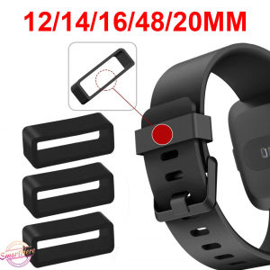 12/14/16/18/20mm Universal Soft Silicone Watch Band Keeper Holder Loop Watchband Bezel Activity Ring Strap Accessories