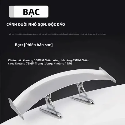 Cánh Gió Đuôi Xe Sợi Carbon Sơn Phủ Thời Trang Đa Năng Phụ Kiện Trang Trí Ngoại Thất Nhỏ Độ Chế Cánh Gió Cốp Xe