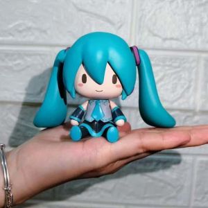 Bandai | Hatsune Miku Q-version cartoon figurine Japanese-style silicone cartoon high-quality small figurine for tabletop display 2026
