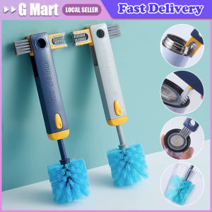⭐️【Local Warehouse】4 in 1 Bottle Gap Cleaner Brush Multifunctional Cup Cleaning Brushes Water Bottles Clean Tool Mini Silicone U-shaped Brush
