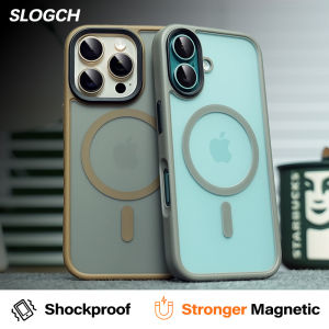 Luxury Magnetic Phone Case For iPhone 16 15 14 13 12 Pro Max Plus Compatible with MagSafe Matte Translucent Back Cover For iPhone 16 Pro Max Mini Military Shockproof Bumper Protective Casing