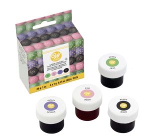 สีเจล Wilton Candy Colors สีผสมช็อคโกแลต 4 สีใน set สำหรับ งานทำ chocolate [ของแท้💯% USA 🇺🇸]