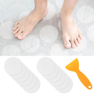 Round Original Non-Slip Bathtub Stickers Safety Bathroom Tubs Showers Treads Adhesive Decals Scraper For Bath Tub Shower Floor