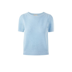 Elegant Short Sleeve Knitted Top for Women Simple Versatile Basic Style Summer New Arrival by LANCY Comfortable Fit OL Style