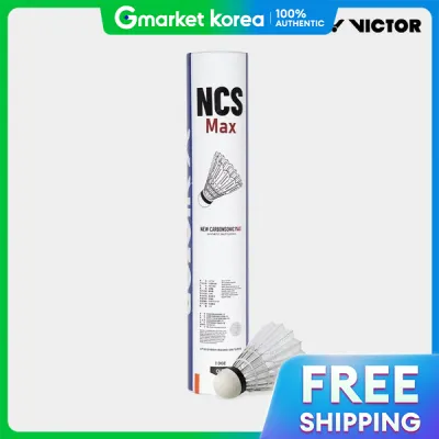 Victor Ncs Max Badminton Synthetic Carbon Shuttlecock New Carbon Sonic 12-Count 25 Dozen 1 Box