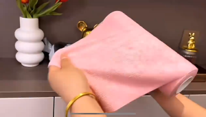 60pcs/3Roll 25cm×25cm Kitchen Rag/Removable Dishcloth/Microfiber Cloth/Dish Cloth Towel/Kitchen Rag