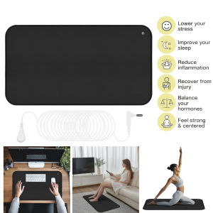 Grounding Mat for Sleep Energy Pain Relief Inflammation Balance Wellness Earth Connected Therapy for Grounding Conductive Rug