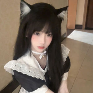 Cute Cat Ear Hairband Girls Plush Animal Ears Hair Clip Lolita Cat Headwear Fresh out Fashionable Hair Accessories