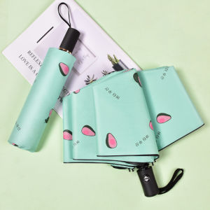 ร่มอัตโนมัติขนาดใหญ่สำหรับผู้ชายและผู้หญิง ร่มกันแดดกันฝน ร่มพับได้ ป้องกันรังสียูวี ร่มกันแดดแบบอินส์ สีดำ