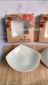 (50pcs ) Souvenir Mangkok Kotak Motif Wedding Kemas Box