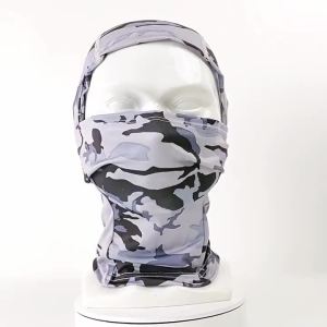 Cycling Head Mask Breathable Quick Dry Adjustable Ice Silk Sun Shade Neck Protector for Outdoor Sports