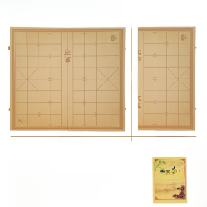 Chinese Chess Solid Wood High-End Large Adult Student Kids Oak Chess Suit Portable Wooden Foldable-like Chessboard