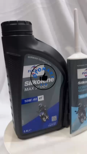 Paket Oli Matic Fuchs Silkolene Max Scoot 10W40 dan Oli Gardan Fuchs Scooter Gear
