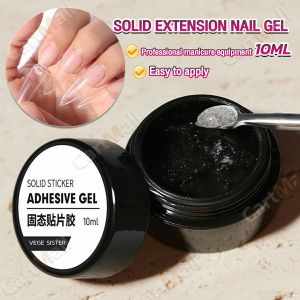 Non Stick Hand Solid Extension Nail Gel Polish For Fake Nails Extend Clear 10ml