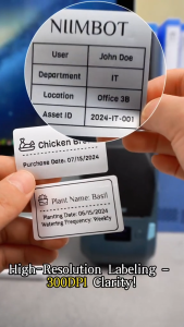 【For M2/M3】NIIMBOT M2/M3 Thermal Transfer Label Sticker Durable PET Material Waterproof and High Temperature Resistance Office Medicine Label Paper