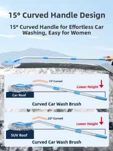 SHANEN | Car Wash Tool Set - Specialized Car Wash Mop & Hub Brush with High-End Cleaning