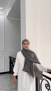 EL Lucky - Fatima Pashmina Embroidery (Kerudung Pashmina Tepian Embroidery Picot)
