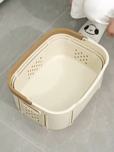 Laundry Basket/Clothes Laundry Basket/Clothes Basket Storage(Bakul Baju Beroda/Berlipat)