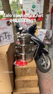 Bộ 3 nồi inox 304 cao cấp 5 đáy Kalpen Lermat L1 size 162024cm hàng chuẩn Đức - Bảo hành chính hãng 5 năm