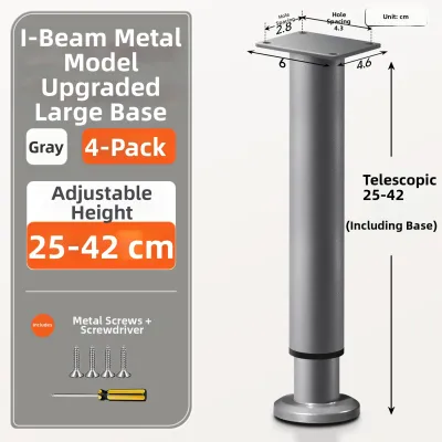 Adjustable Elevating Furniture Support Leg