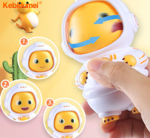 Kebidumei Kid Lovely Face Changing Toy Fat Chinese Gragon Animal Astronaut Sichuan Opera Doll Keychain Stress Relief Gift
