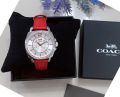 นาฬิกา COACH BOYFRIEND SILVER RED LEATHER CRYSTALS WOMEN'S 14503855 WATCH
หน้าปัด 34 มม.. 