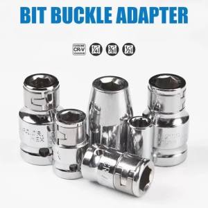 Bộ Chuyển Đổi Đầu Nối Ổ Cắm Tác Động 1/2 Đến 1/4 Với Cờ Lê Nhanh 3/8 Square Nut Cho Dụng Cụ Cầm Tay Thép Crom-Vanadi