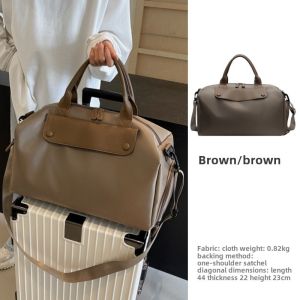 Large Capacity Fitness Bag Short Trip Travel Bag Wet And Dry Separation Mens Crossbody Lightweight Handheld Boarding Bag Luggage Bag