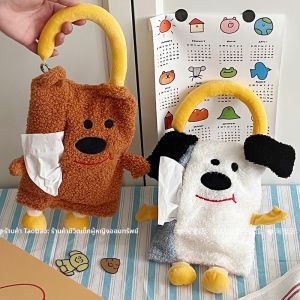 น่ารัก การ์ตูน ที่ใส่กระดาษทิชชูแบบแขวนรถกล่องเก็บของในครัวเรือนออแกไนเซอร์กล่องกระดาษทิชชูกระเป๋าถือร้านอาหารสไตล์