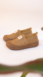 CMATRAV Sepatu flat kasual wanita.Sepatu loafer kulit wanita.Sepatu slip-on fashion serba cocok untuk wanita.