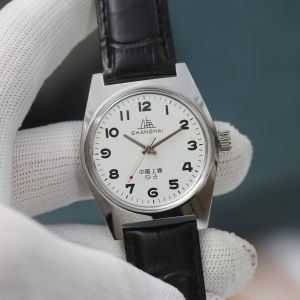 Shanghai Watches Sterile Dial Bauhaus Design 36mm Mens Mechanical Wristwatches Drop Shipper 7120
