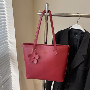 TANGKOU | Bridal Red Tote Bag with Large Capacity