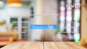 VIVE+ Fine Sugar Sachet Stick Travel Hotel Office Cafe Shop Sugar Pack