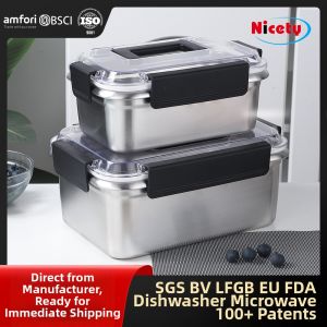 Microwave Safe Stainless Steel Large Capacity Bento Box