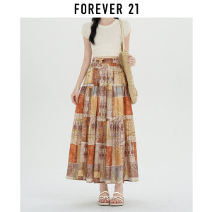 Forever21 | Bohemian Retro Printed A-Line Mid Skirt
